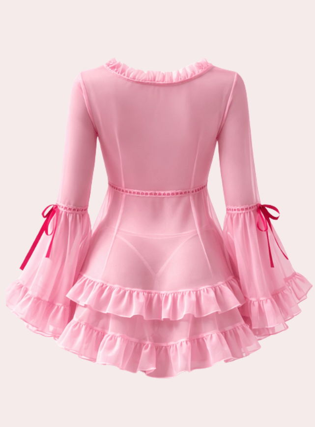 Transparent Sleeve Nightdress