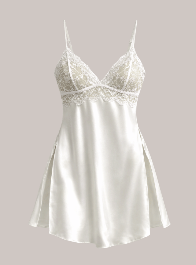 Satin Lace Backless Lingerie