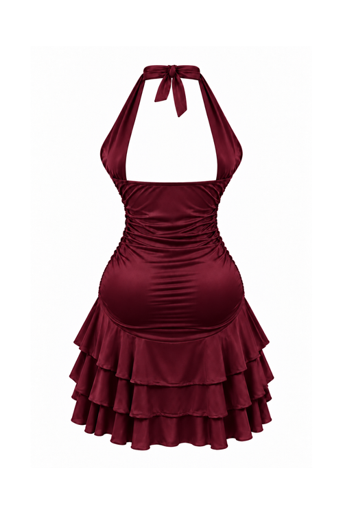 Dress with Open Neckline