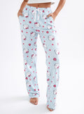 Hello Kitty Print Wide-Leg Pants