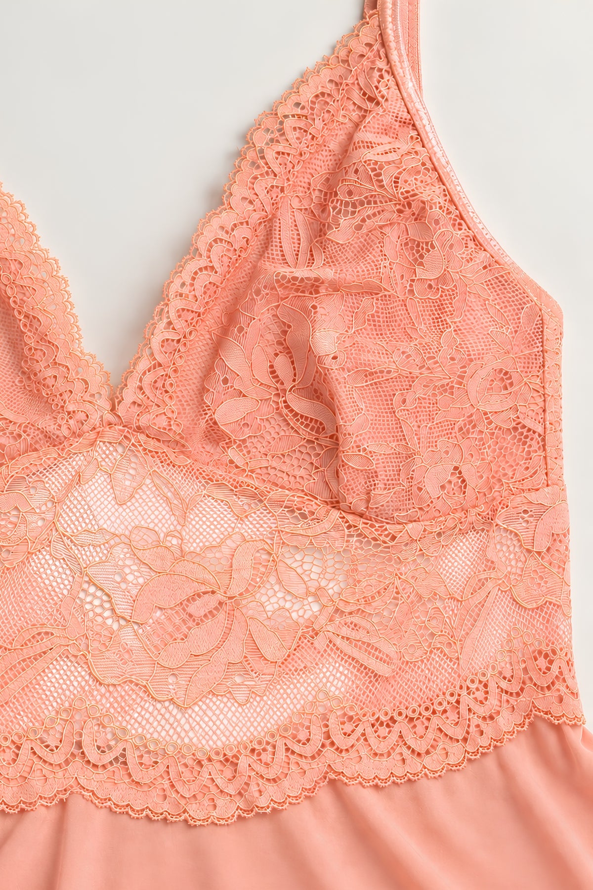 Lace Trim Short Lingerie