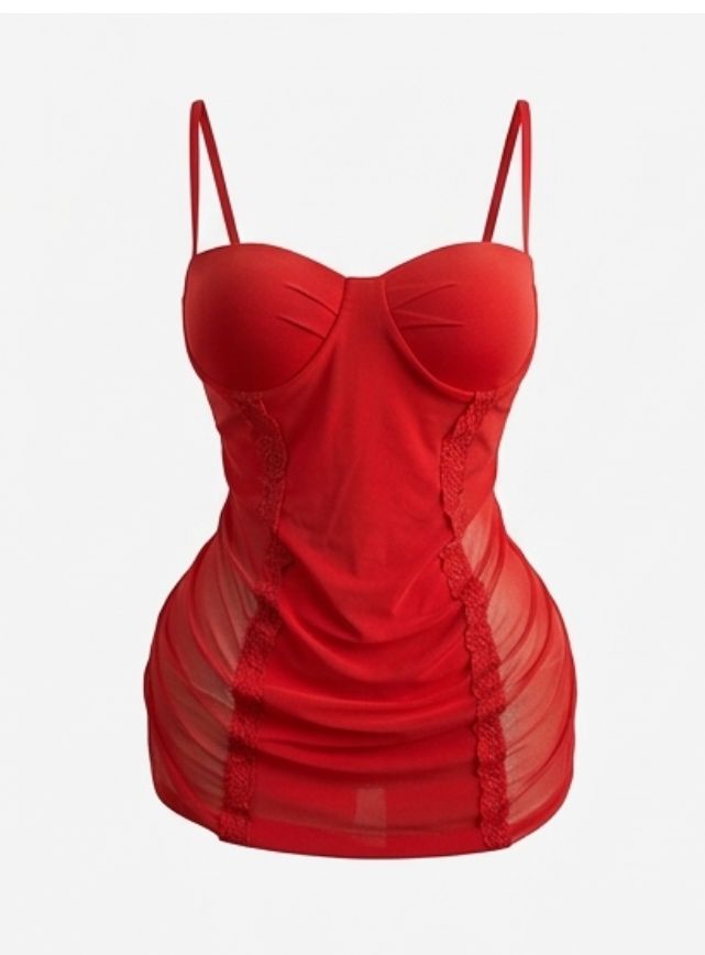 Sheer Side Bodycon Lingerie