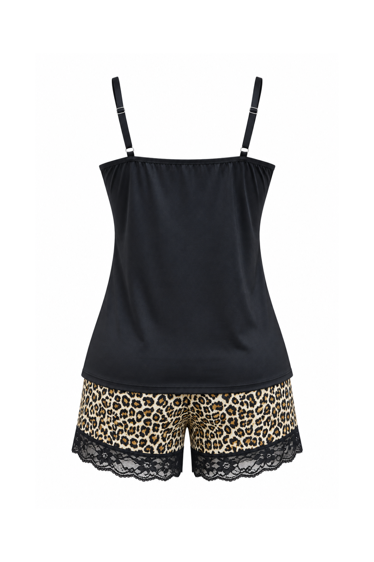 Leopard Print Shorts Pajama Set