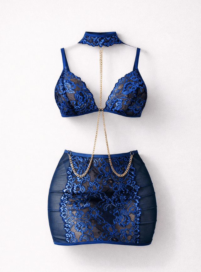 Sexy Lace Top Skirt Set