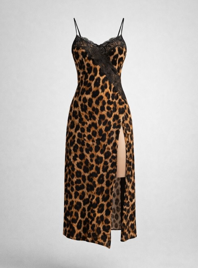 Leopard Lace Nightdress