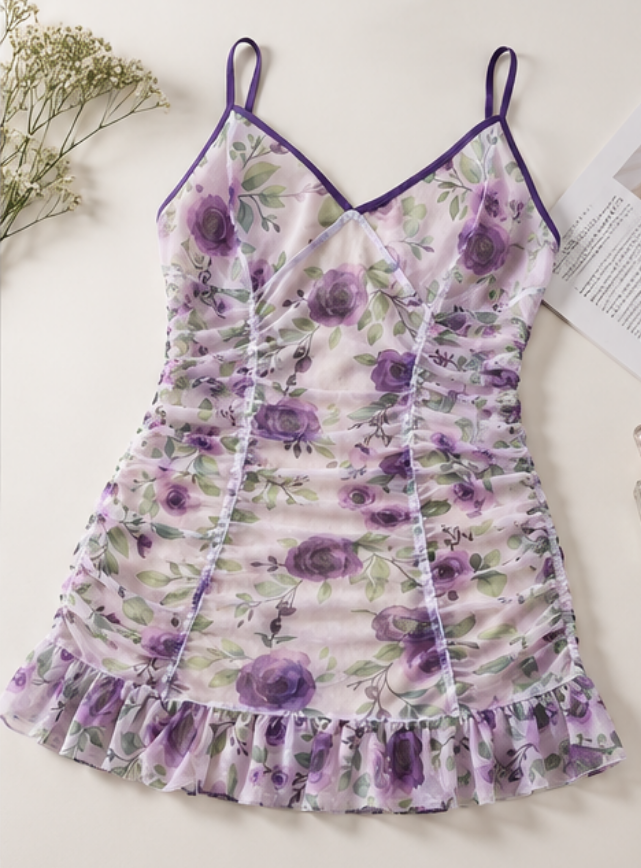 Floral Print Lingerie