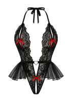 Open Babydoll with Bow Details