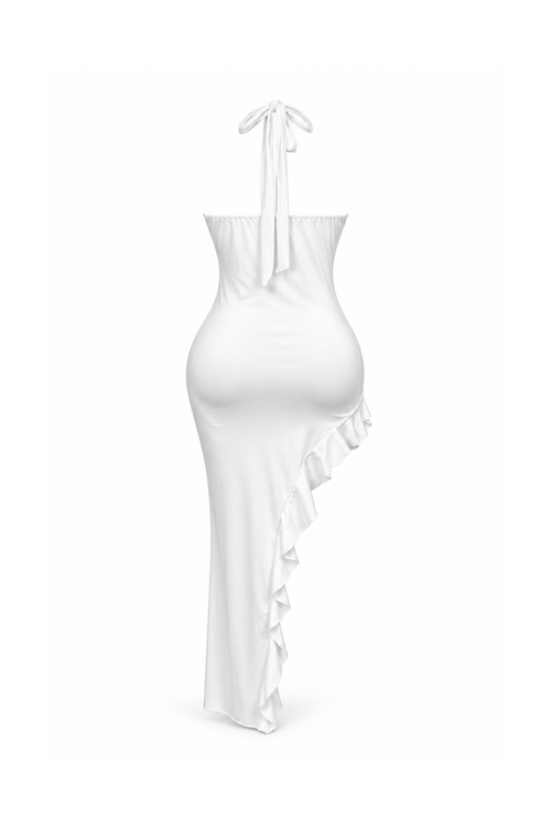 Dress with Open Neckline