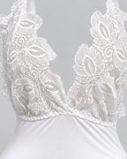 Bodysuit with Long Sheer Robe