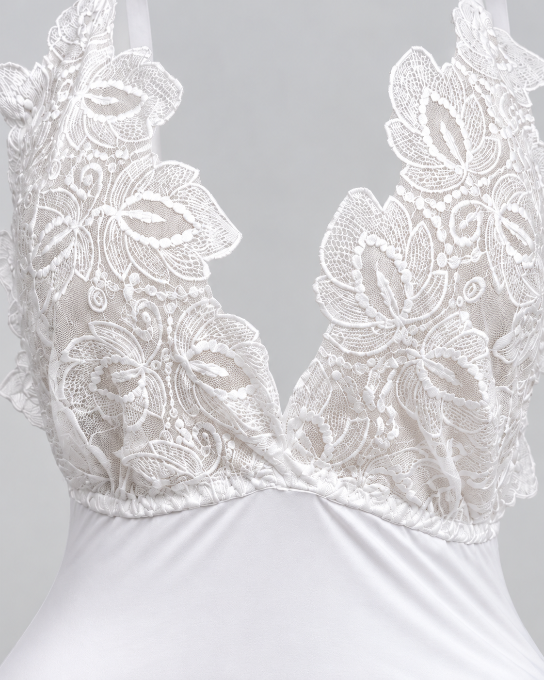 Bodysuit with Long Sheer Robe