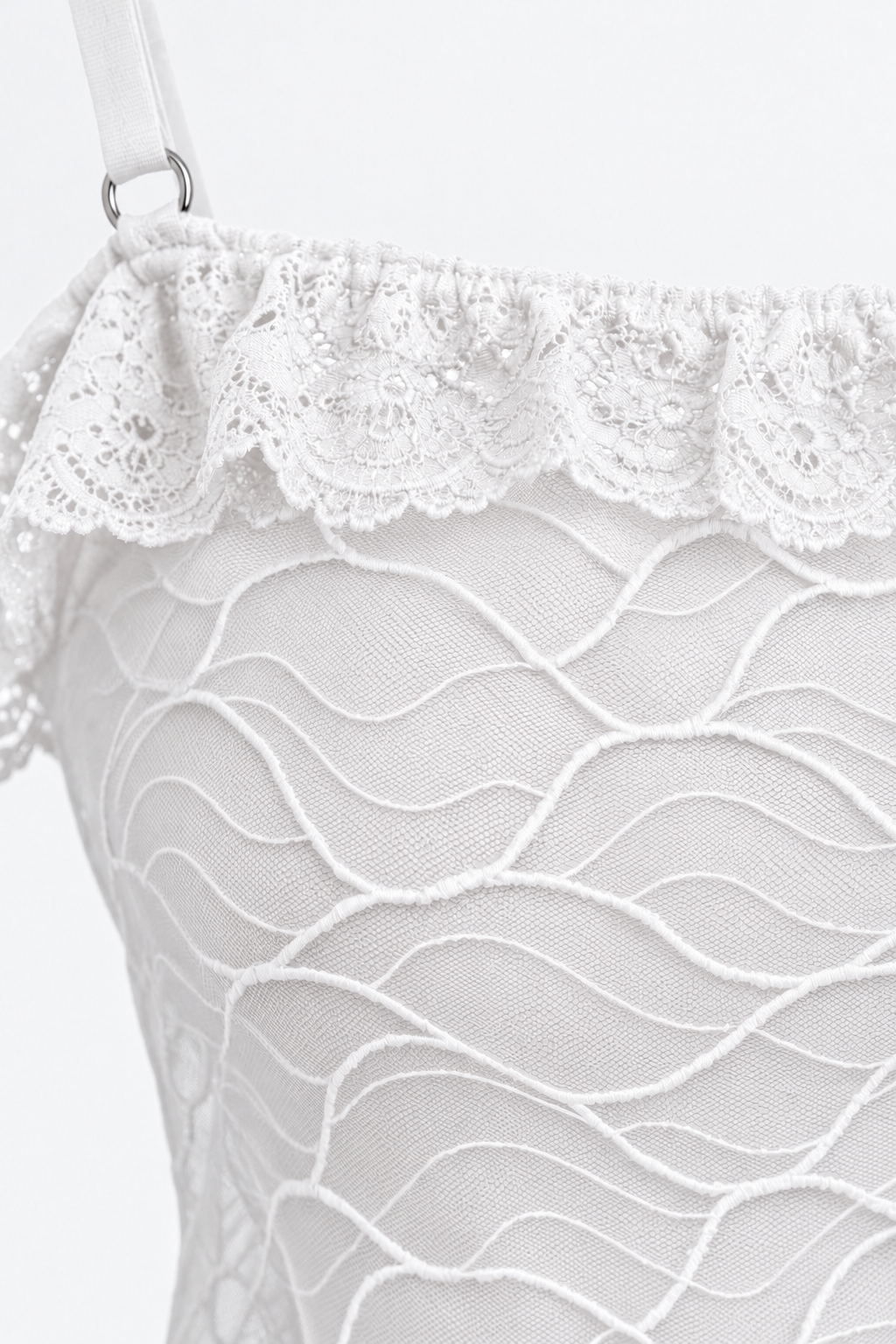 Short Sheer Off-Shoulder Lingerie