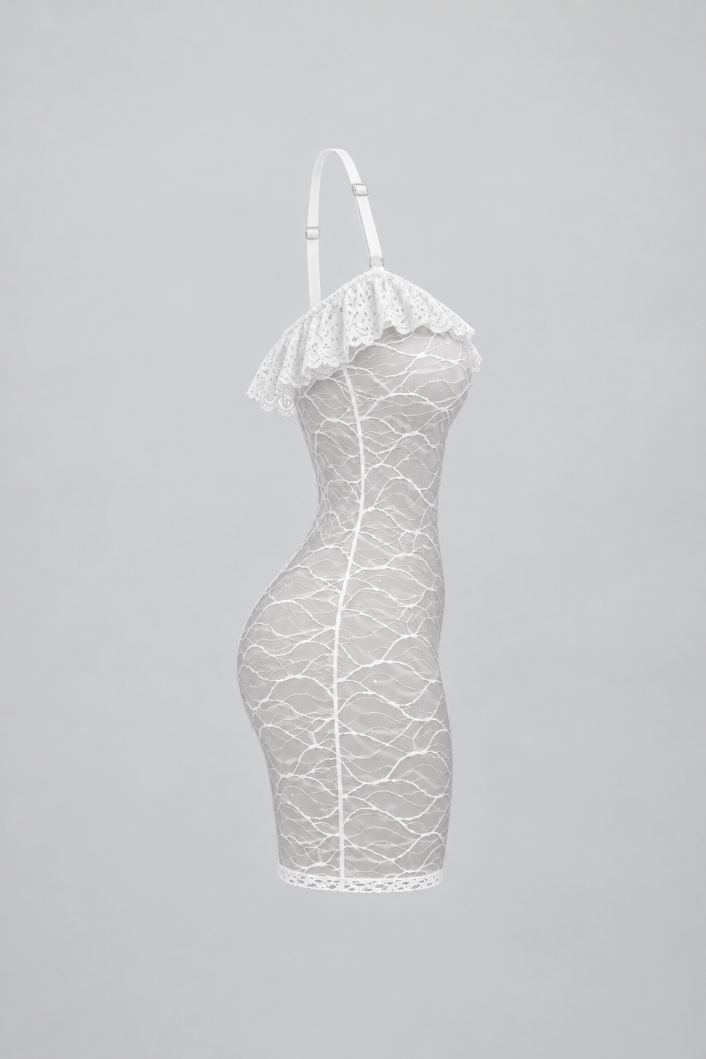 Short Sheer Off-Shoulder Lingerie