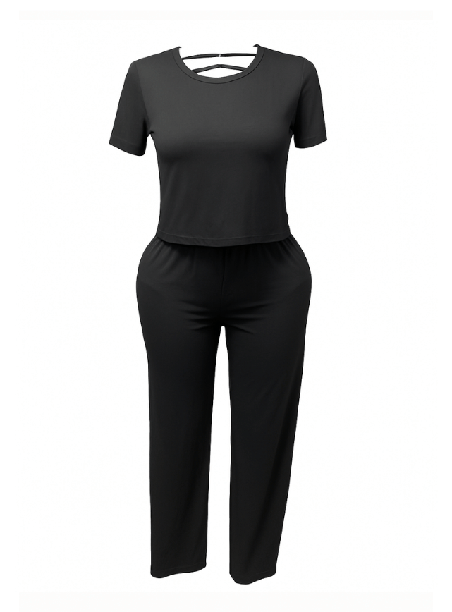 بيجامه بنطلون قطن بضهر دانتيل