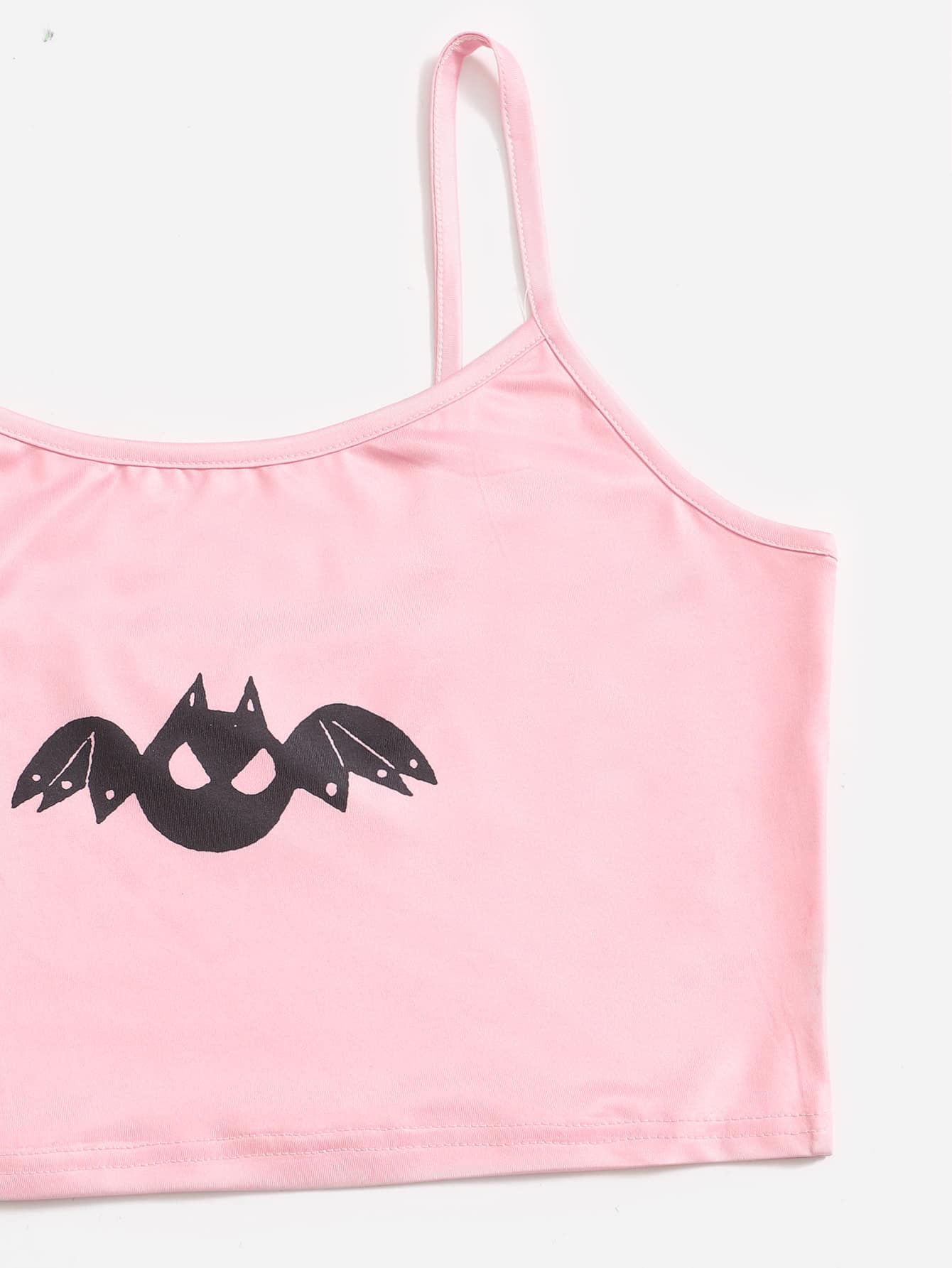 بيجامه بنطلون بحماله رفيعه بطبعه الخفاش